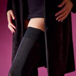80 Denier Naadloze Hold Ups – Zwart